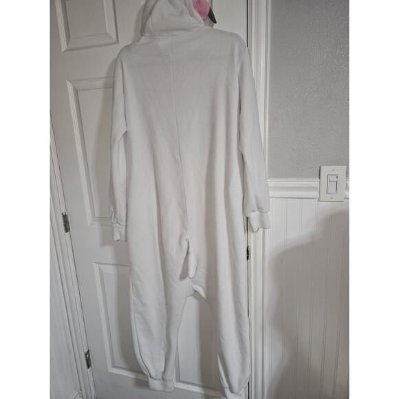 Goat Llama Costume Adult One Piece Furry Halloween Costume Sleepover - Picture 4 of 7